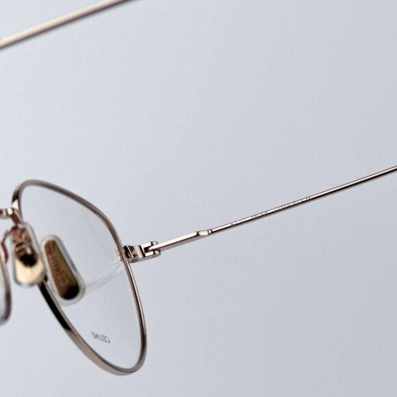Celine Women BRAND NEW Eyeglasses Metal Shiny Rose Gold Demo Round CL50095U 028 - Picture 8 of 10